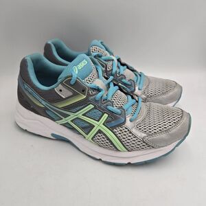 Asics Women Gel Contend 3 T5F9N Lace Up Blue Gray Running Shoes Size 7 Athletic